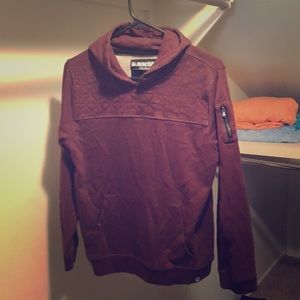 Maroon Boy’s Junior Hoodie with Zip Pocket